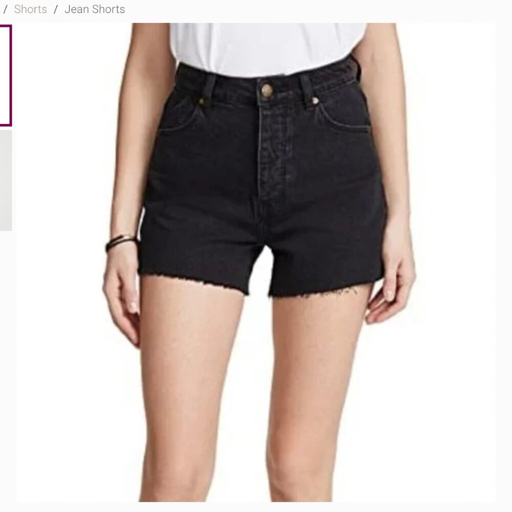 NWT Rolla's Original Shorts in  Vintage Black (Comfort Shadow), Sz 23, High Rise